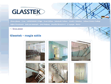 Tablet Screenshot of glasstek.pl